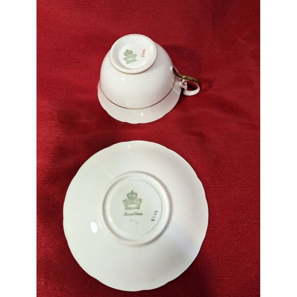 Vintage AYNSLEY"Orange" Bone China Cup & Saucer - Picture 6 of 8